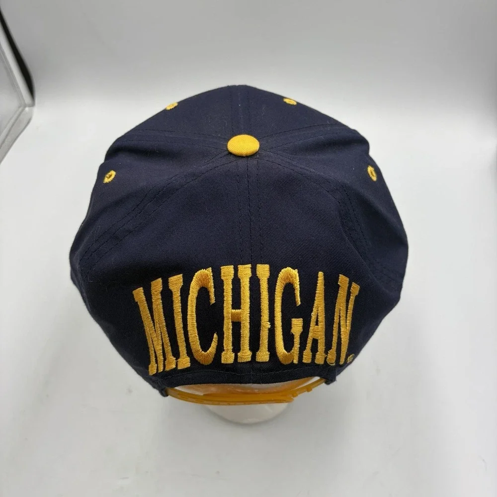 Michigan Wolverines Hat Cap Vtg Early 90s Original NCAA  NOS Rare HTF Headmaster